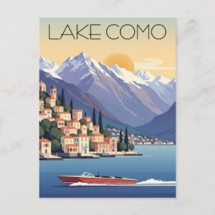 Postal Lago de Como Viajes Italia