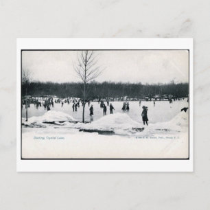 Postal Lago de cristal para patinar, Naranja, Nueva Jerse