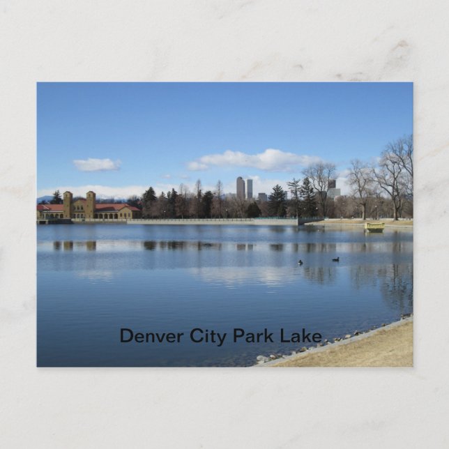 Postal Lago de Denver City Park (Anverso)