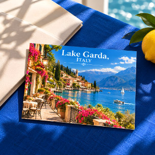 Postal Lago de Garda Italia Pueblo Lacustre Escénico Viaj