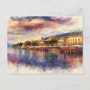 Postal Lago de Garda (Lago di Garda) - Salpicadura de Acu