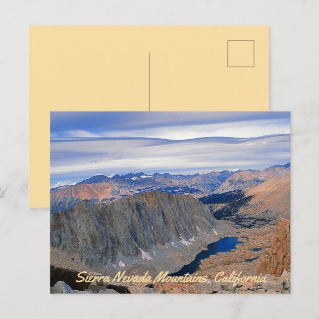 Postal Lago de montaña (Anverso / Reverso)