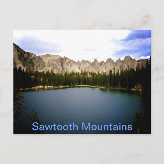 Postal Lago de montaña (Anverso)