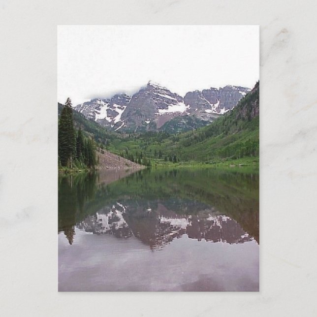 Postal Lago de montaña (Anverso)