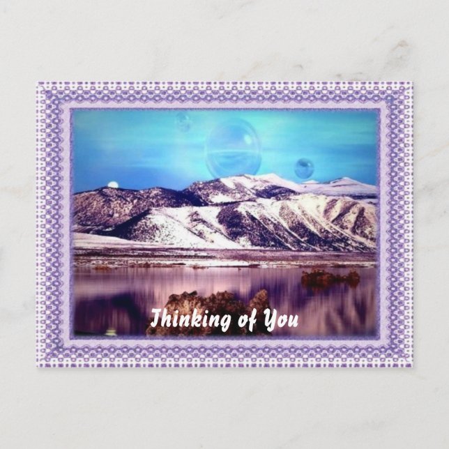 Postal Lago de montaña (Anverso)