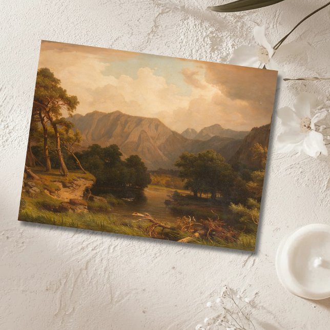 Postal Lago de montaña con Herones - Funk Heinrich (Subido por el creador)