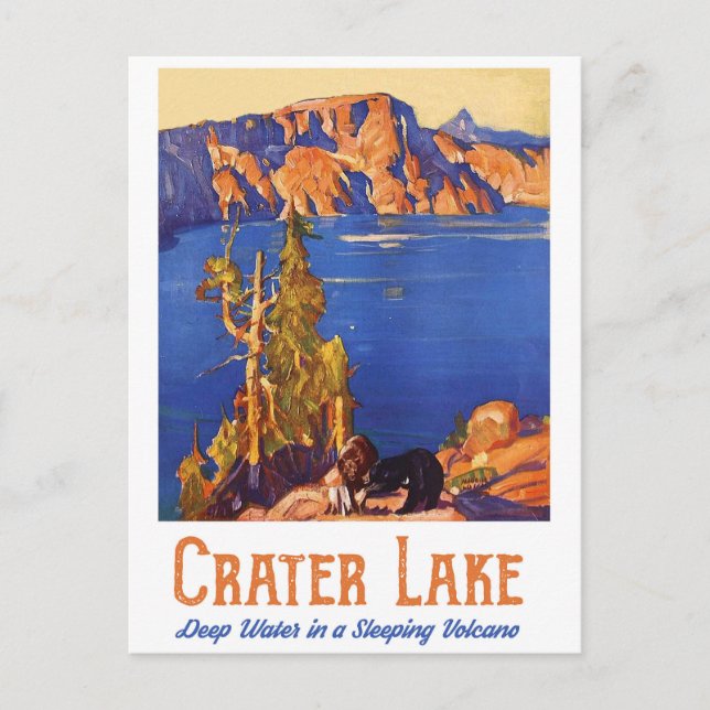 Postal Lago del Cráter (Anverso)