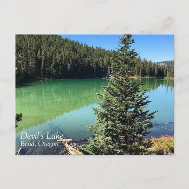 Postal Lago del diablo, OR (Anverso)