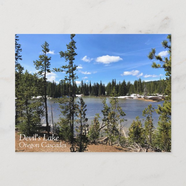 Postal Lago del diablo, Oregón (Anverso)