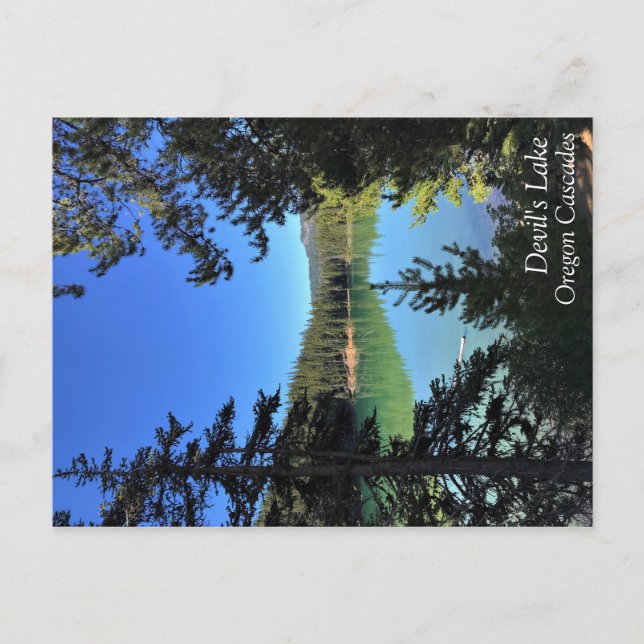 Postal Lago del diablo, Oregón (Anverso)