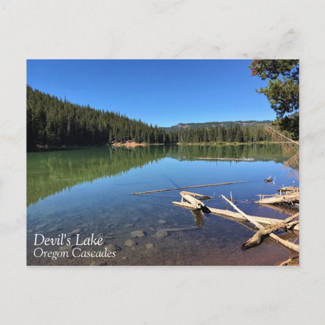 Postal Lago del diablo, Oregón (Anverso)
