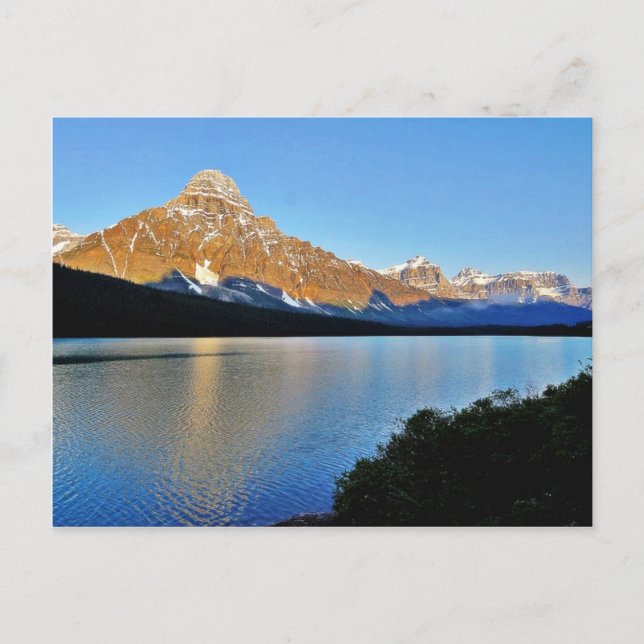 Postal Lago del Parque Nacional Banff (Anverso)