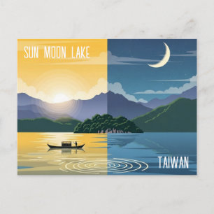Postal Lago del Sol y la Luna Taiwán