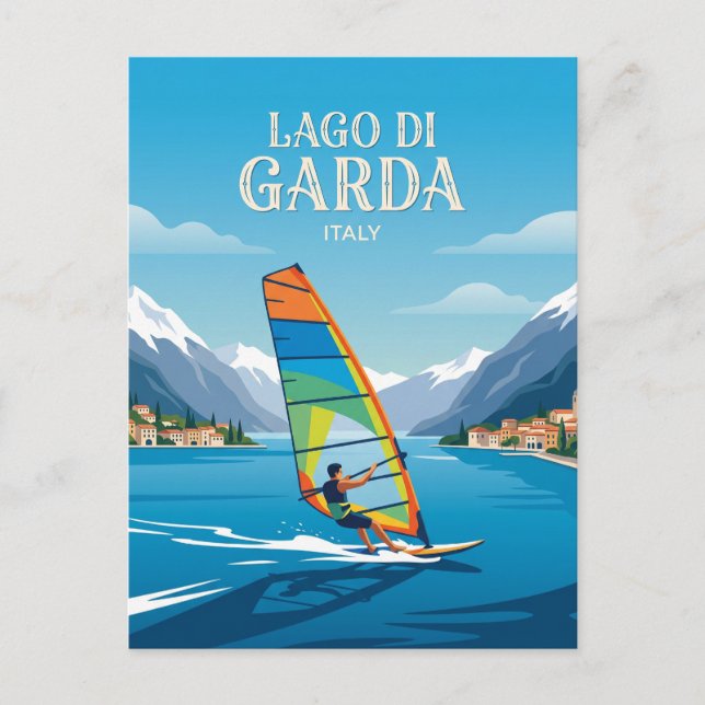 Postal Lago di Garda Italia (Anverso)