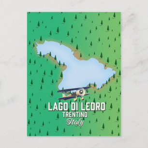 Postal Lago di Ledro Terento Italia.