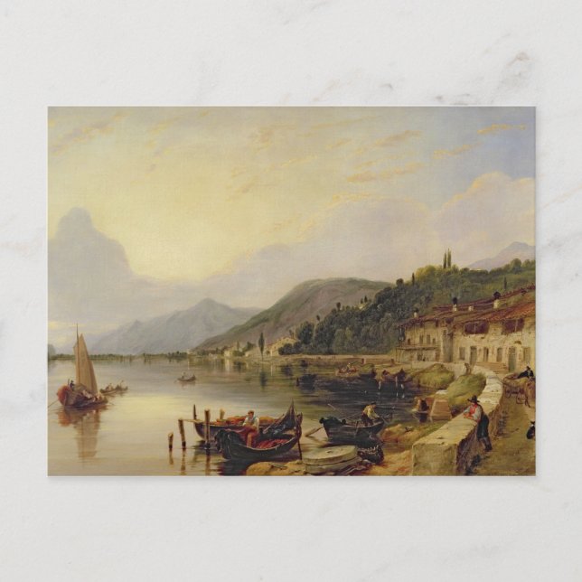 Postal Lago d'Iseo, Italia (Anverso)