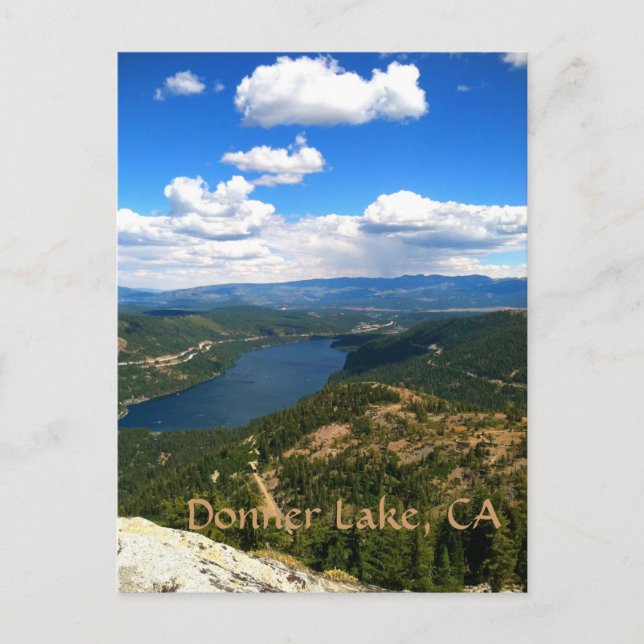 Postal Lago Donner, California (Anverso)