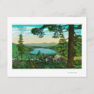 Postal Lago Donner, California desde Ridge