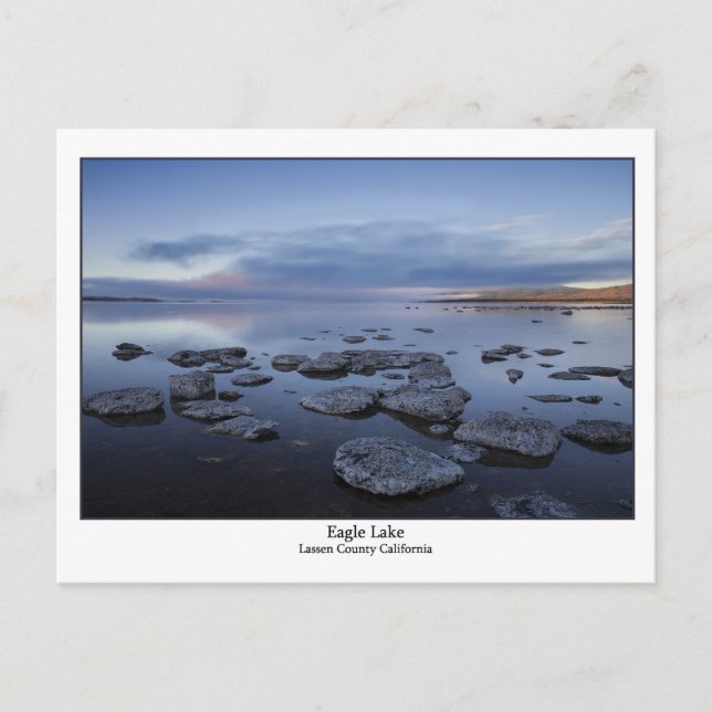 Postal Lago Eagle - Condado de Lassen California (Anverso)