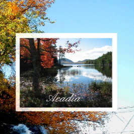 Postal Lago Eagle, Parque Nacional Acadia, Maine