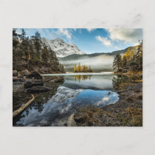 Postal Lago Eibsee mood el de la mañana