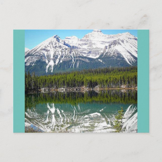 Postal Lago en Banff (Anverso)