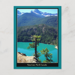 Postal Lago en las cascadas del norte, Washington Ross
