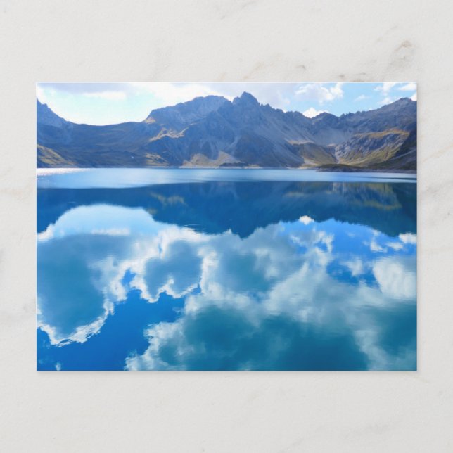 Postal Lago "en las montañas" (Anverso)