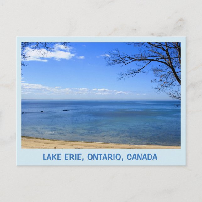 Postal Lago Erie, Ontario, Canadá, jhelene Postcard (Anverso)