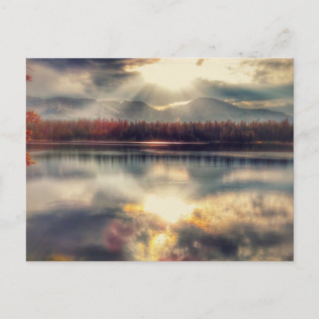 Postal Lago Espejo - Postcarta de las montañas Uinta Alta (Anverso)