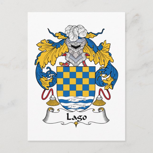 Postal Lago Family Crest (Anverso)