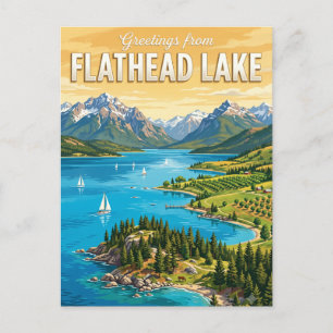 Postal Lago Flathead Montana