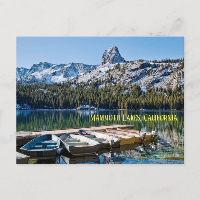 Postal Lago George, Lagos Mammoth, California, Postcard (Anverso)