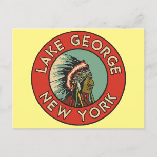 Postal Lago George, Nueva York - Postcard