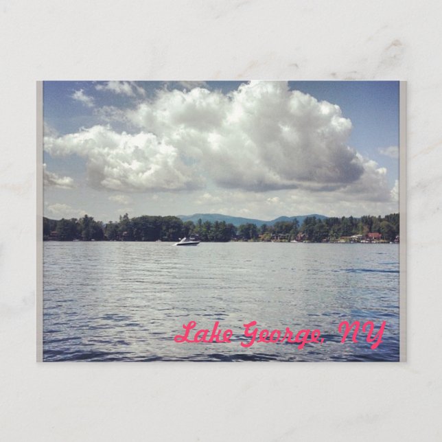 Postal Lago George, NY (Anverso)