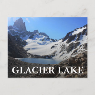 Postal Lago Glaciar Cerca Del Monte Fitz Roy