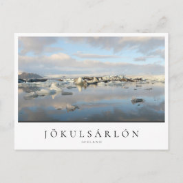 Postal Lago glaciar Jokulsarlon en Islandia