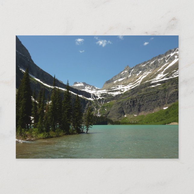 Postal Lago Grinnell en el Parque Nacional Glaciar (Anverso)