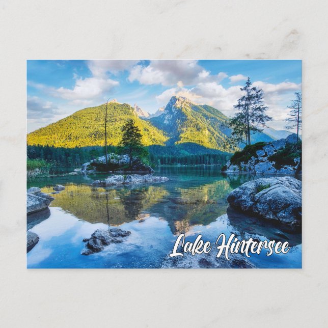 Postal Lago Hintersee, Alemania (Anverso)