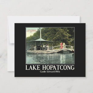 Postal Lago Hopatcong Castillo NJ Edward 1910