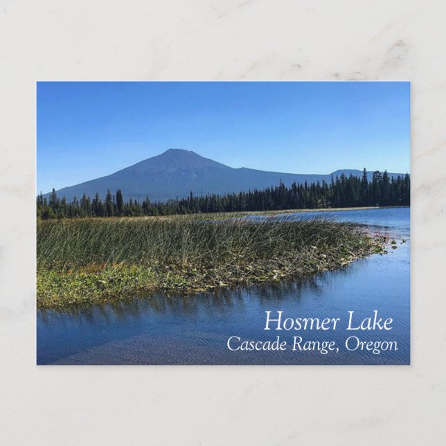 Postal Lago Hosmer en verano, OR (Anverso)