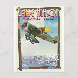 Postal Lago Huron - Estados Unidos - Canadá