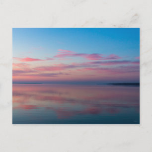 Postal Lago Huron Pink Sunrise