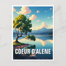 Postal Lago Idaho Coeur d'Alene