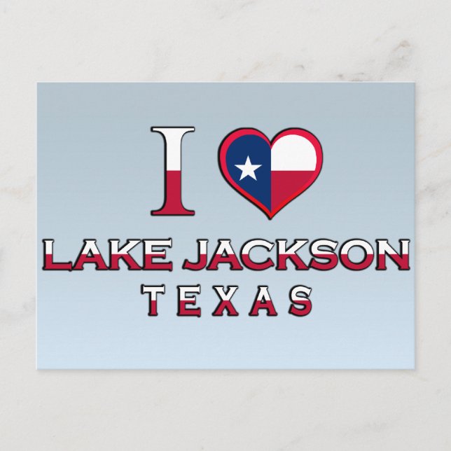 Postal Lago Jackson, Tejas (Anverso)