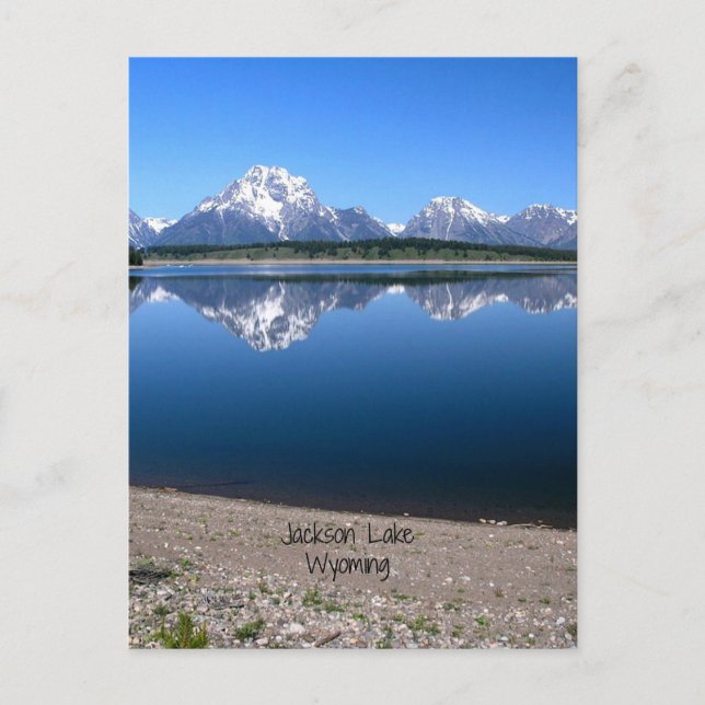 Postal Lago Jackson, Wyoming (Anverso)