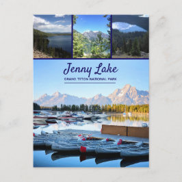 Postal Lago Jenny | Montañas del parque nacional del Gran