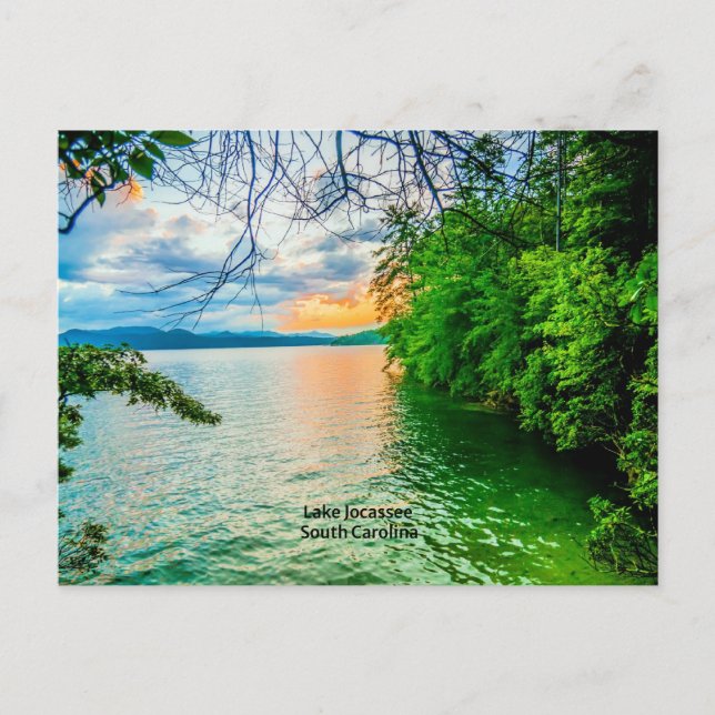 Postal Lago Jocassee, Carolina del Sur (Anverso)
