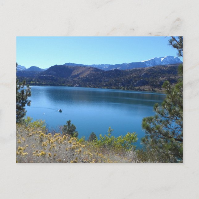 Postal Lago June, California (Anverso)