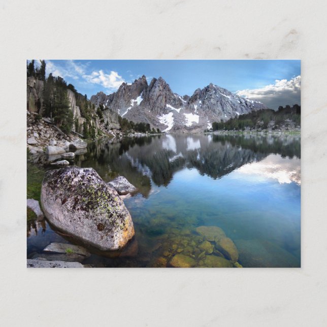 Postal Lago Kearsarge / Kearsarge Pinnacles - Sierra Neva (Anverso)